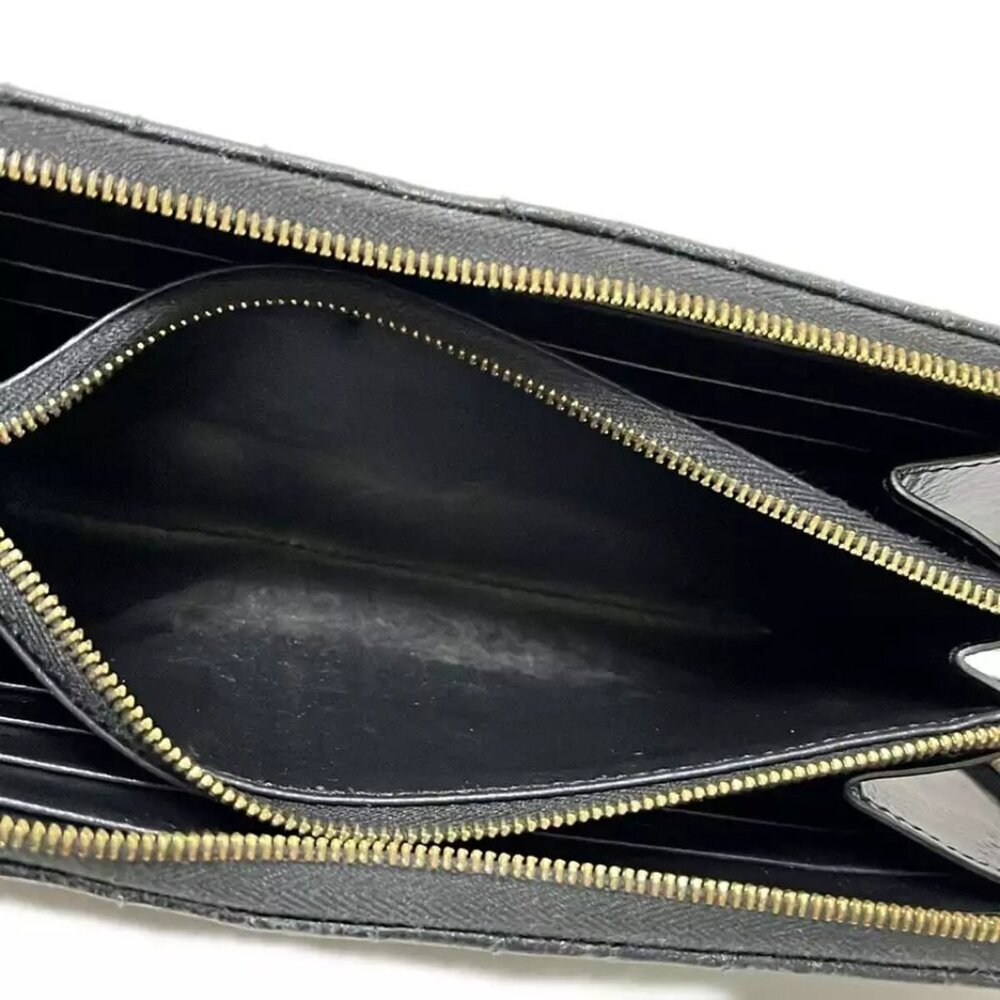 CELINE - Black Leather Long Wallet 230-012325 - Picture 4 of 5